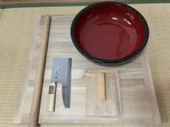 【未使用】麺切包丁付き 手打ちそばキット そば打ちセット 自宅で本格そば作りのサムネイル