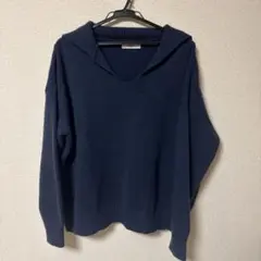 VACANCY セーラー ニットセーター ネイビー