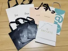ショップ袋セット（DECORTE、SHIRO、JILLSTUART、IPSA）