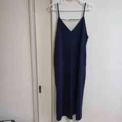 ブラック　キャミソール ロングワンピース　LEPSIM