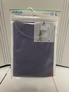 未開封　ユニクロ　エアリズム　クルーネックT(八分袖) レディースL