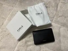FURLA 名刺入れ カードケース 本革 ブラック
