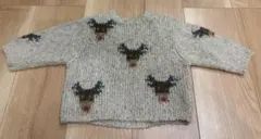 Zara baby 6-9m74cm トナカイのニットセーター