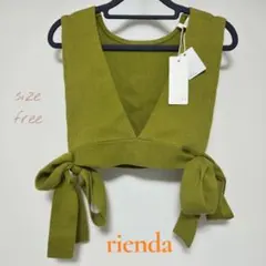 新品 rienda リボン ニット ビスチェ ベスト リエンダ 匿名配送のサムネイル