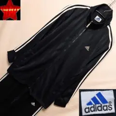 adidas セットアップ トラックジャケット 90s 00s 刺繍 ストライプ