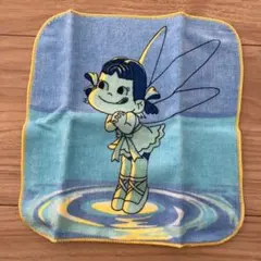不二家 ペコちゃん 妖精　ミニタオル ハンカチ　新品未使用　レア　貴重