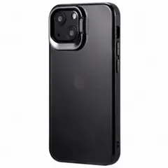 iPhone13 mini スタンド付 ハイブリッドケース フロストブラック 1
