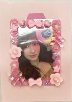 トレカケースデコ　ピンク
