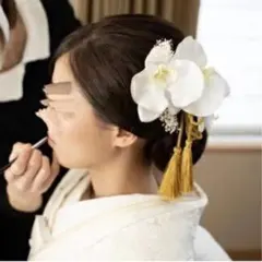 結婚式　和装　髪飾り　蘭　アクセサリー