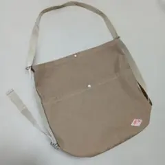 ダントン　ベージュ キャンバス ショルダーバッグ　リュック　2way