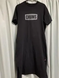 ♩CHUMS 半袖ワンピース 黒　しっかりめの生地♩