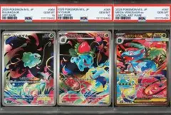 【PSA10】フシギダネ フシギソウ メガフシギバナex 3連番