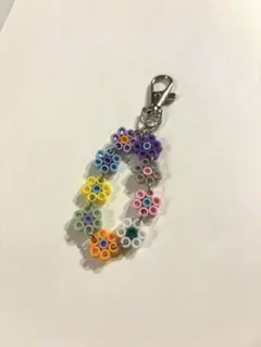 カラフル花形ビーズストラップ　早い者勝ち当日発送