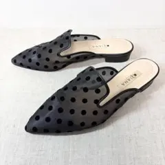ダイアナ フロッキードットビジュー付サンダル Mサイズ - メルカリ