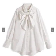 GRL リボン付き2Wayロングシャツ