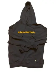 thisisneverthat パーカー M ネイビー イエロー thisisneverthat パーカー M ネイビー - メルカリ