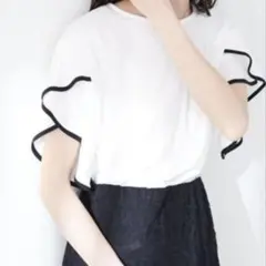 natural couture ラッフルスリーブプルオーバーのサムネイル