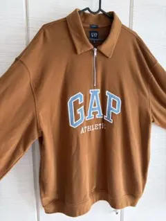 GAP ハーフジップ スウェット ブラウン XLのサムネイル
