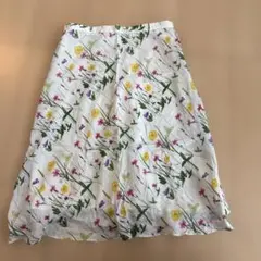 AKRISアクリス花柄フラワーフレアシフォンスカートCH36Sのサムネイル