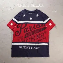 PARISH NATION Tシャツ 星　レッド　ネイビー