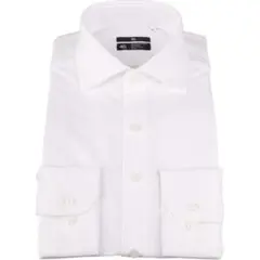 4S スーパーノンアイロン　スリムフィット 長袖シャツ　ワイドカラーワイシャツ