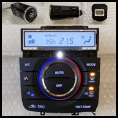 アルト ワークスHA36Sエアコンパネル青LED打ち替え - メルカリ