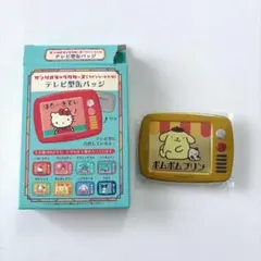 산리오 キャラクターズ テレビ型缶バッチ 산리오 폼폼푸린