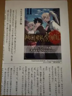 滅亡国家のやり直し 2 メロンブックス 特典 SSペーパー