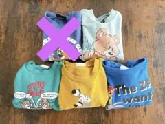 トムとジェリー、ディズニートレーナーの4点セット　90サイズ