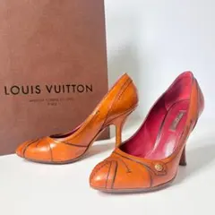 美品 LOUIS VUITTON レザー パンプス 茶系 35.5 22.5cmのサムネイル