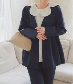 [ セレモニー ] サイズが選べるペプラムジャケット　神戸レタス