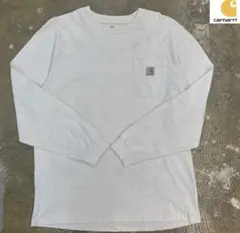 Carhartt☆カーハート スウェット トレーナー S ロゴあり 白 0043 