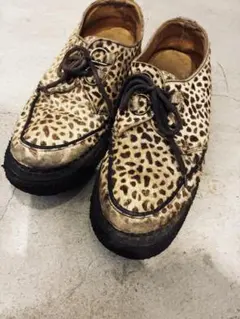 ヒョウ柄レザーシューズ 8 1/2のサムネイル