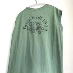 値下げFRUIT OF THE LOOM ノースリーブワンピース グリーンのサムネイル