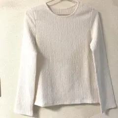 r.p.s 白 リブ 長袖トップス