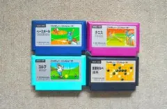 ★起動確認済任天堂初期絵柄ver『ベースボール＋テニス＋ゴルフ＋五目ならべ』4本