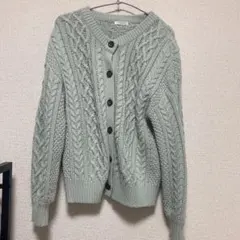 Honeys ミントグリーン カーディガン Vネック S