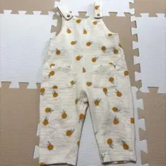 ZARA orange overall 6-9m