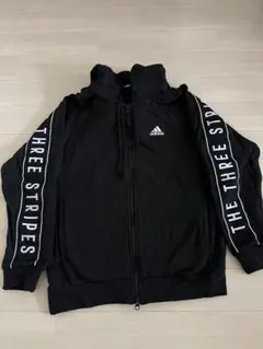 adidas ブラック パーカー Sサイズ