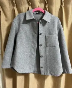 オーバーサイズショートジャケット グレー　XS