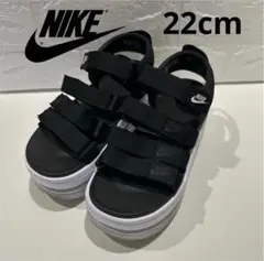 定番人気　NIKE ナイキ　スポーツサンダル　22 黒　厚底