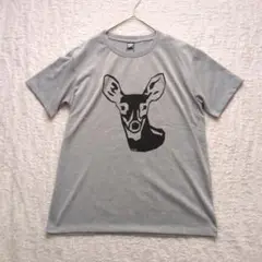 【未使用・タグ付】BLACK BLICK Tシャツ 鹿 コラボ グレー