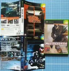 Xbox版　SEGA GT 2002+HALO+MUZZLE FLASH