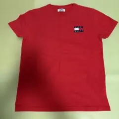 【良品】トミー ジーンズ フラッグロゴ Tシャツ レッド 赤 Sサイズのサムネイル