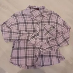 ラブトキシック　LTXC チェック柄長袖シャツ ピンク系140