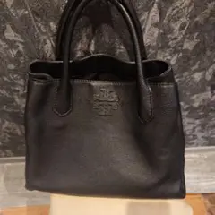 ブラックレザートートバッグショルダー