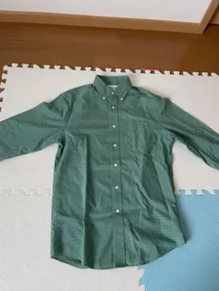 L.L.Bean チェック柄シャツ S エルエルビーン　長袖　グリーン　ミント