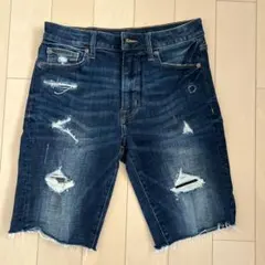 AMERICAN EAGLE ダメージデニムハーフパンツ