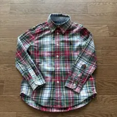 【美品】Ralph Lauren チェック柄 長袖シャツ 4T 110cm