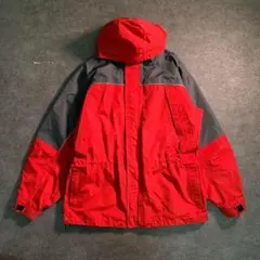 6W2 バイカラー　ジップアップジャケット　フード2way XL 古着usedのサムネイル
